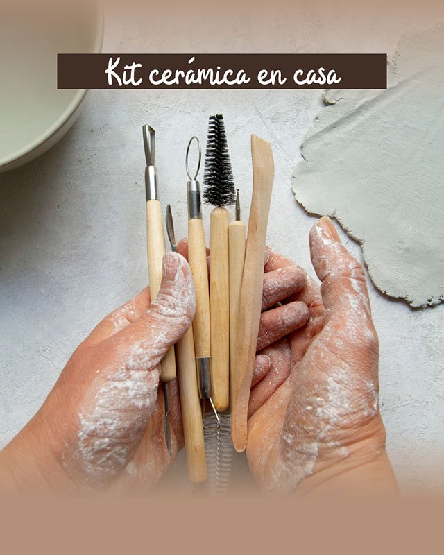 Kit de cerámica en casa